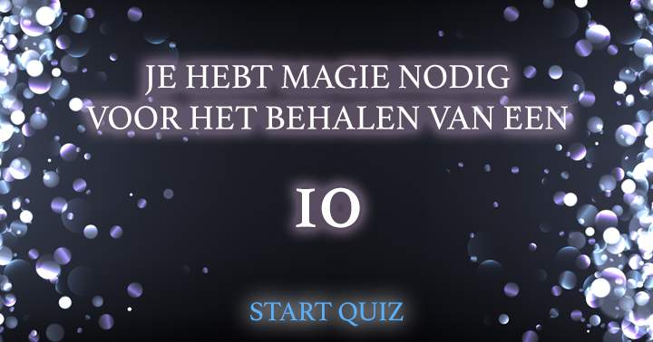 Banner for Alleen met magie haal je een 10 in deze super moeilijke quiz!