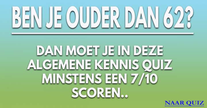 Banner for Ben je ouder dan 62? Succes!