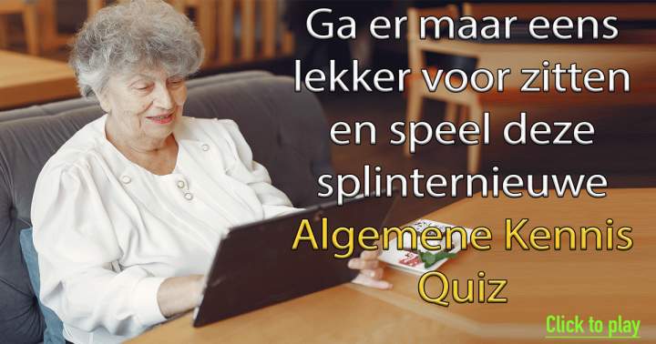 Banner for Gloednieuwe kennisquiz