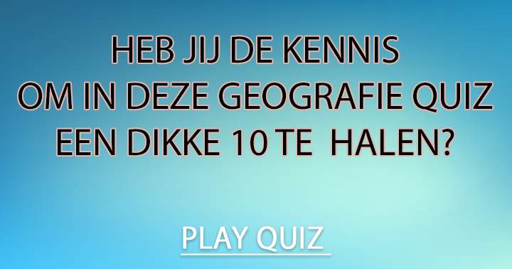 Banner for Haal als eerste een dikke 10! 