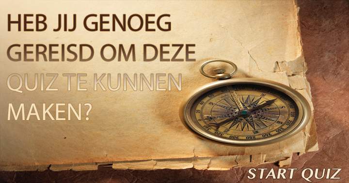 Banner for Een quiz voor globetrotters!