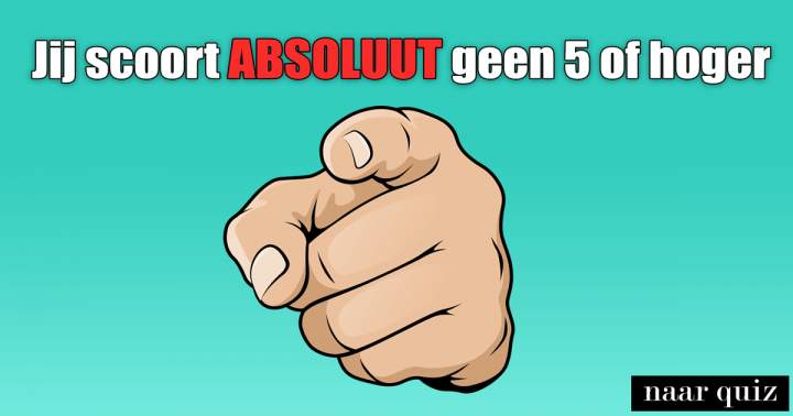 Banner for Niemand scoort een 5 of hoger!