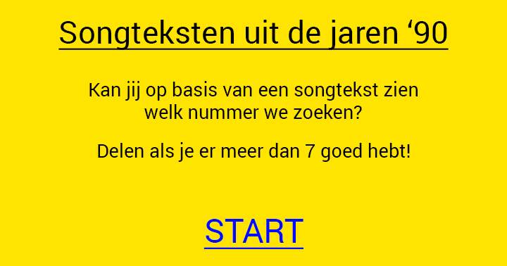 Banner for Hoe goed ken jij de hits uit de jaren '90