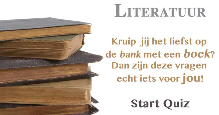 Banner for Kruip  jij het liefst op de bank met een boek? Dan zijn deze vragen echt iets voor jou!