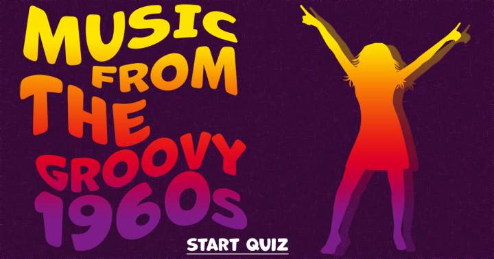 Banner for Muziekquiz over de groovy 1960s