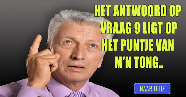 Banner for Weet jij wel het antwoord op vraag 9?