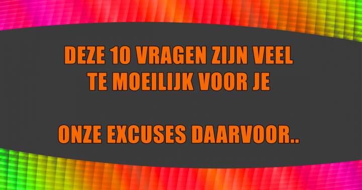 Banner for 10 moeilijke vragen