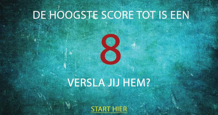 Banner for We betwijfelen het of jij ook deze score haalt!