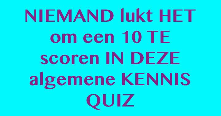 Banner for Er is niemand die een 10 heeft gescoord