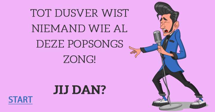 Banner for Wie zong het bekende nummer 