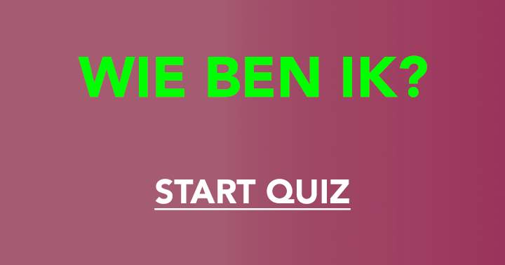 Banner for Wie ben ik?