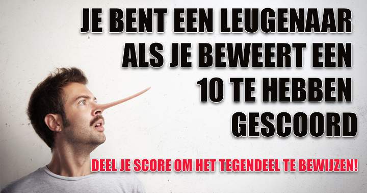 Banner for Ben Jij Een Leugenaar Of Spreek Je De Waarheid? 