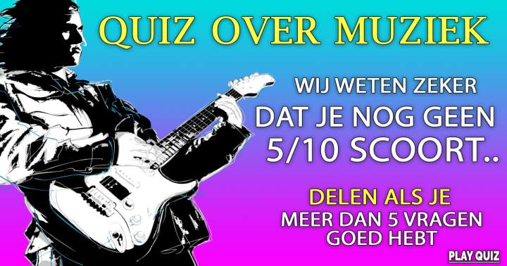 Banner for Pittige quiz over muziek