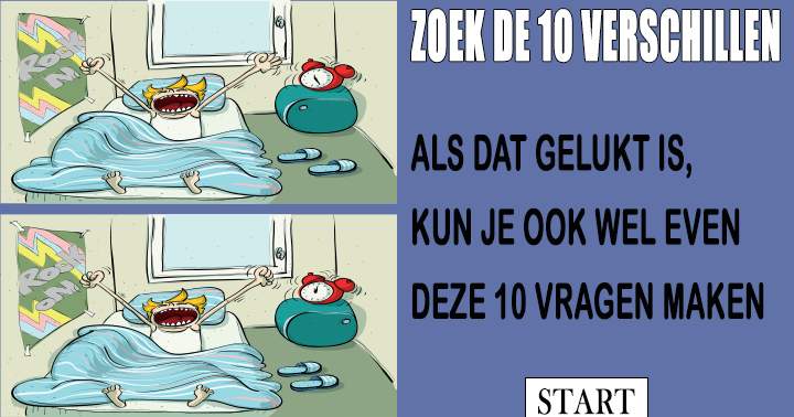 Banner for Zoek de 10 verschillen, en maak de 10 vragen