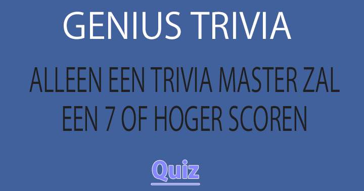 Banner for Ben jij een Trivia Master?