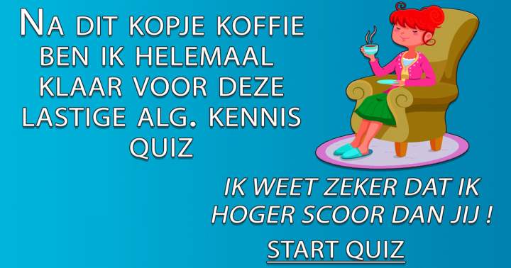 Banner for Zeer lastige Algemene Kennis Quiz