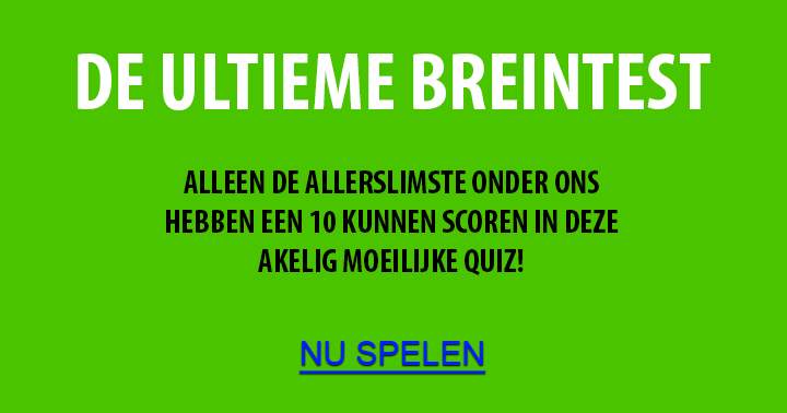 Banner for De ultieme breintest: ben jij slimmer dan je vrienden?