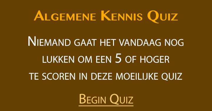 Banner for Algemene kennis quiz