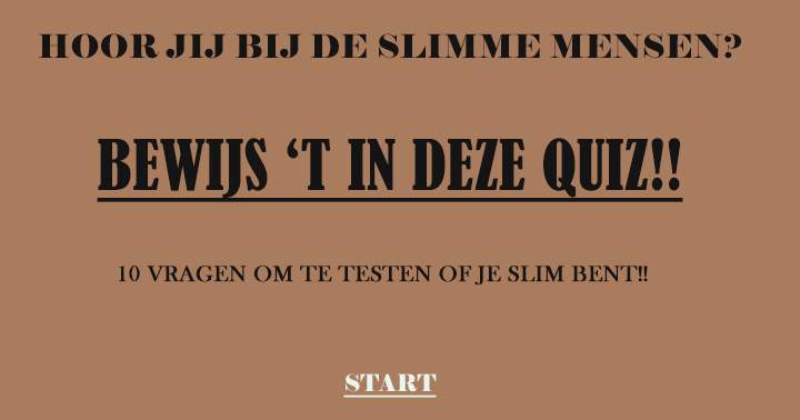 Banner for Ben jij slim? 