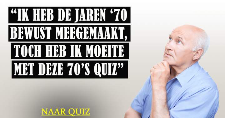 Banner for Jaren '70 quiz