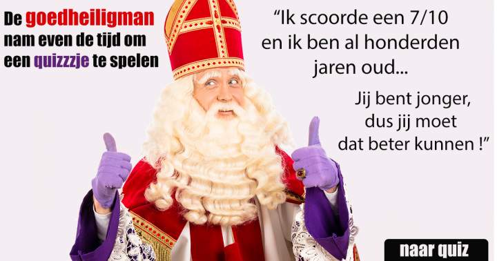 Banner for Scoor jij hoger dan de goedheiligman?