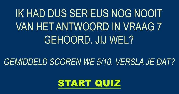 Banner for Spannende algemene kennis quiz