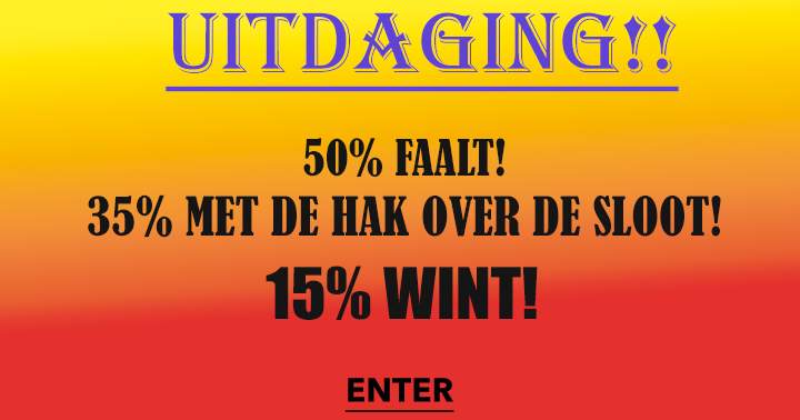 Banner for Ga jij de uitdaging aan?