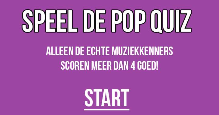 Banner for Een quiz voor echte muziekliefhebbers