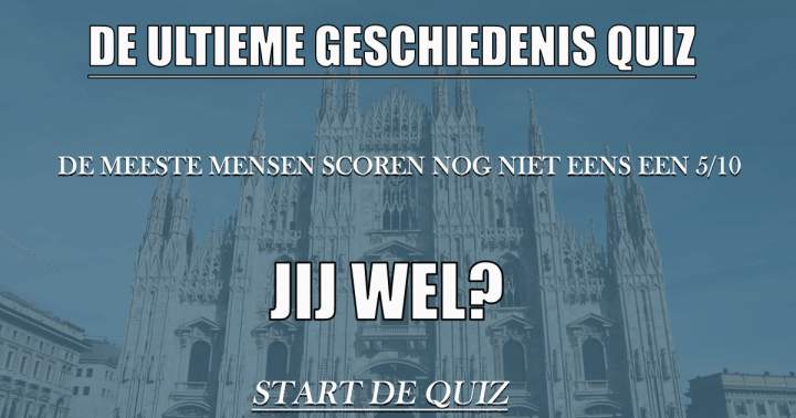 Banner for Wat weet jij van het verleden?