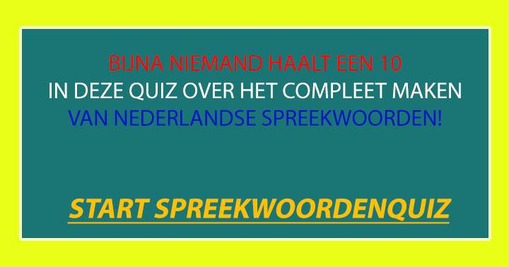 Banner for Hoe is jouw kennis van Nederlandse spreekwoorden?