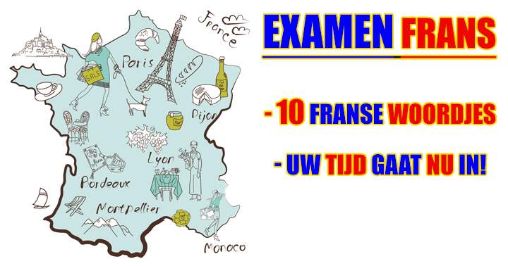 Banner for 10 Franse woordjes om te vertalen..