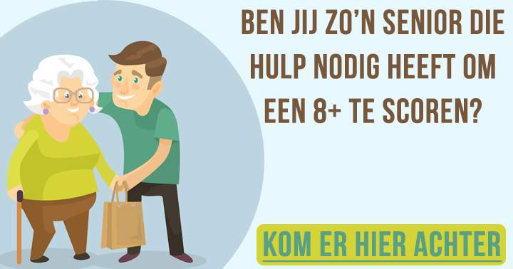 Banner for Alleen mensen van 65+ kunnen een voldoende halen