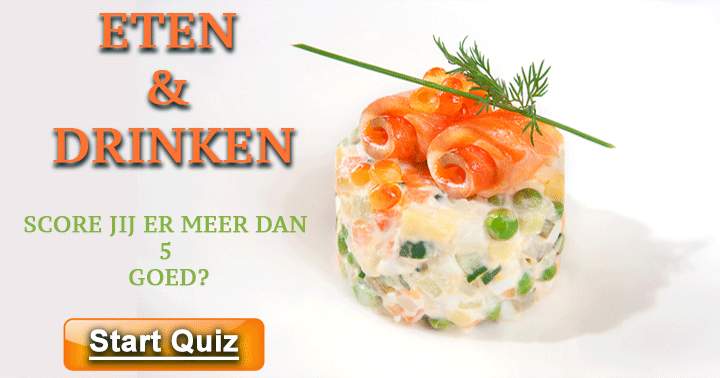 Banner for  10 vragen over eten en drinken, test je kennis nu!