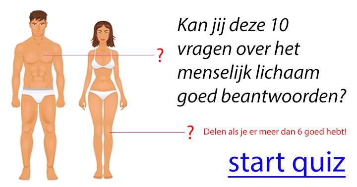 Banner for Hoe goed ken jij het menselijk lichaam?