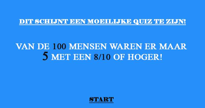 Algemene kennis quiz