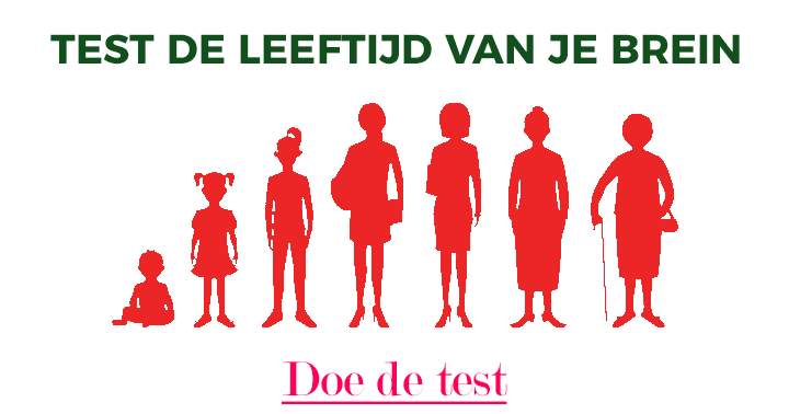 Banner for Test de leeftijd van je hersenen!