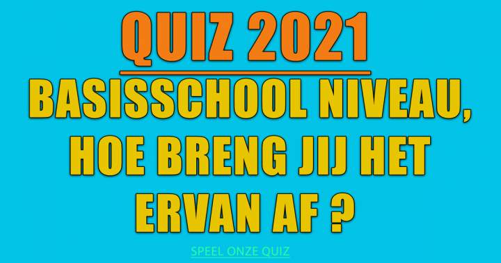 Banner for Basisschool Geschiedenis Quiz