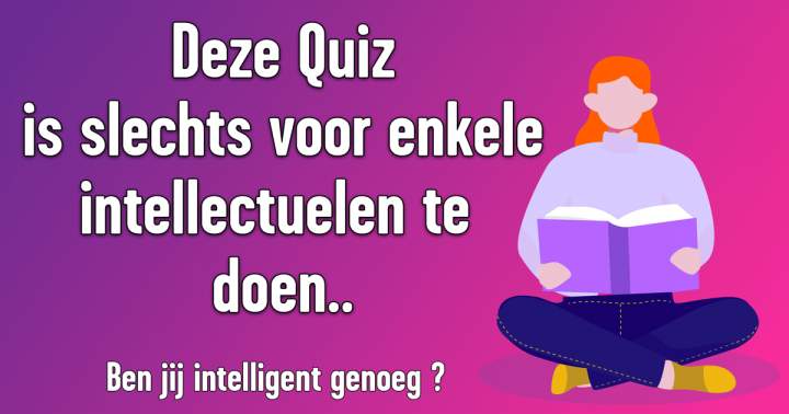 Banner for Kennisquiz voor intellectuelen