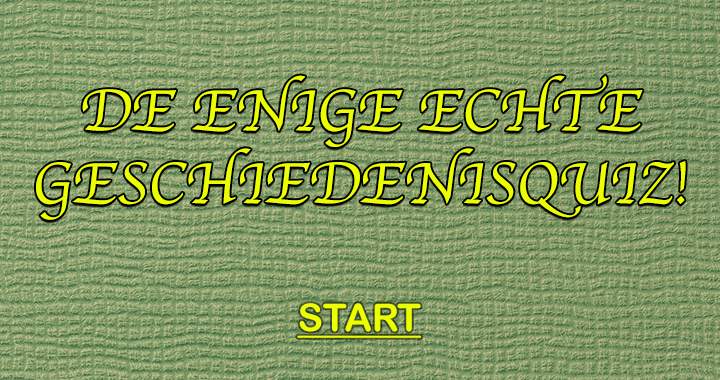 Banner for De enige echte geschiedenisquiz