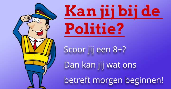 Banner for Scoor jij een 7+? Dan ben jij een echte agent!