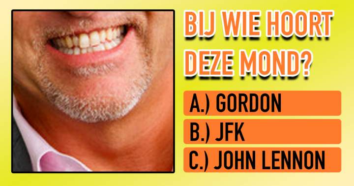 Banner for PLAATJESQUIZ: Bij welke beroemdheden horen deze 10 monden?