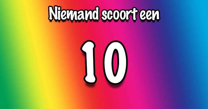 Banner for Niemand scoort een 10