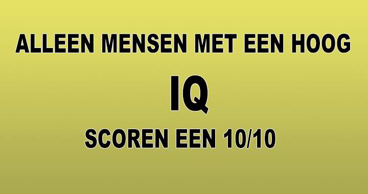 Hoe hoog is jouw IQ?