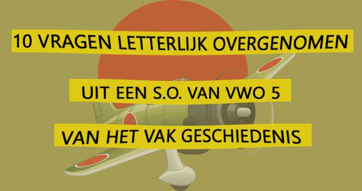 Banner for Bewijs voor eens en voor altijd dat jij de geschiedenis wel kent