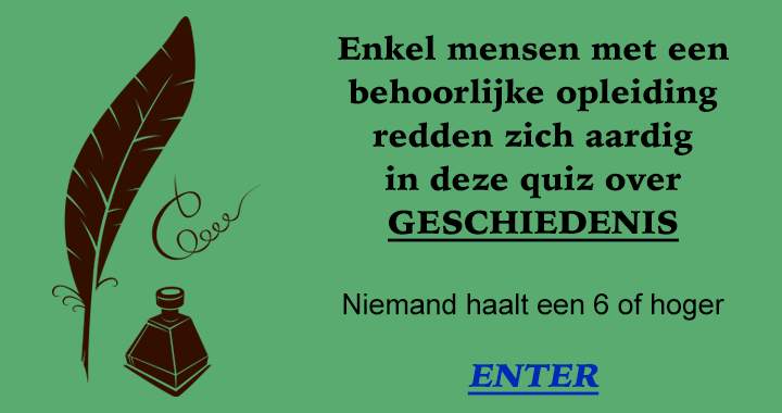 Banner for Heeft u ook een behoorlijke opleiding genoten?