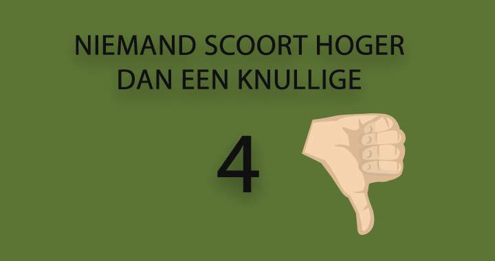 Banner for Ben jij de eerste die hoger dan die knullige 4 scoort?