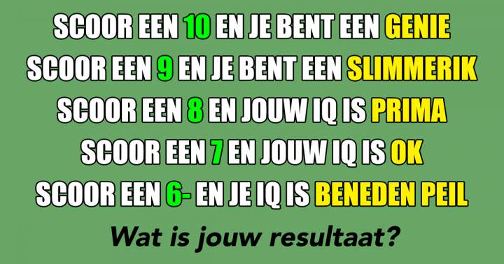 Banner for Wat is jouw resultaat?