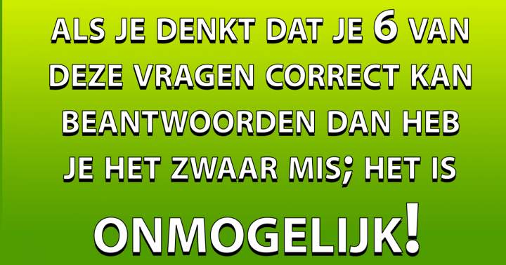 Banner for Deze Quiz Is Een Echte Uitdaging!